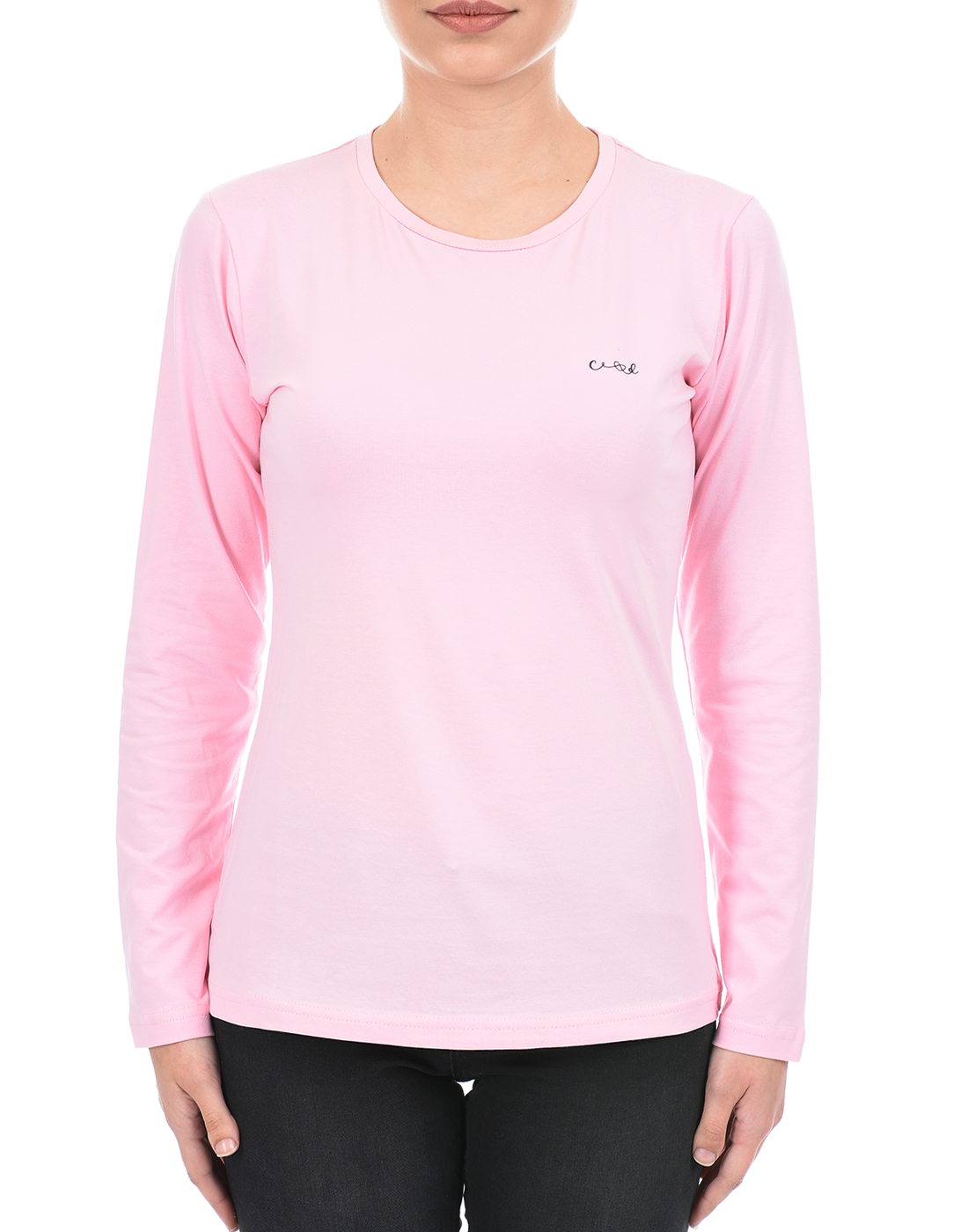 Cloak & Decker by Monte Carlo Women Solid Pink T-Shirt